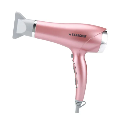 StarGold Lightweight Hair Dryer With Diffuser Concentrator - Pink