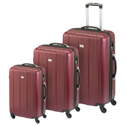 Princess Tahiti ABS Trolley Bags - Burgundy