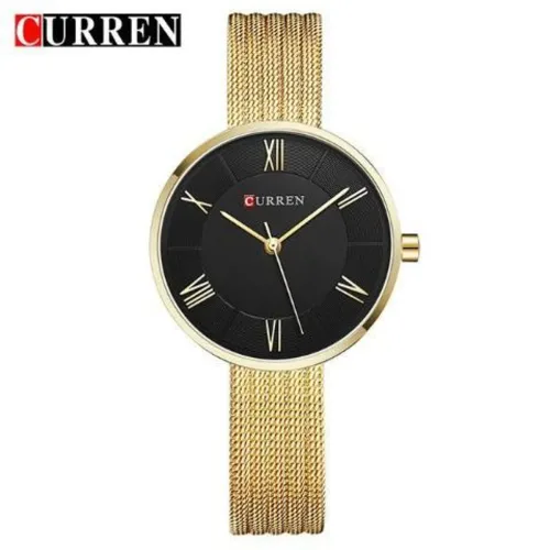 CurrenStainlessSteelLuxuryFashionWomensWristwatch-CRN9020-ColorGoldandBlack-BestWatchesandAccessoriesinBahrain-Halabh-_1